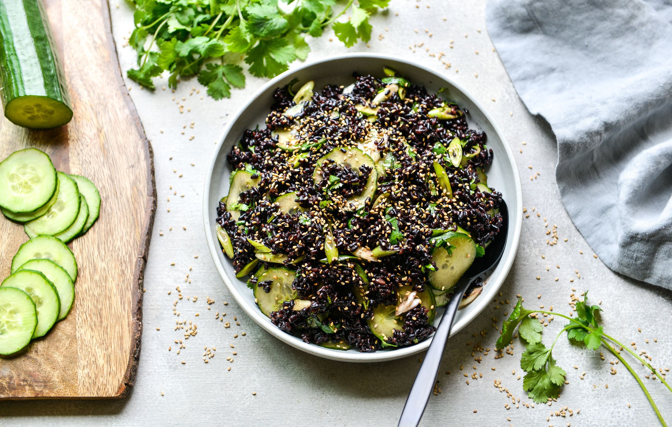 BLACK RICE AND CUCUMBER SALAD-1